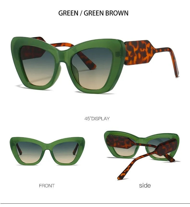 Óculos de sol retangular vintage