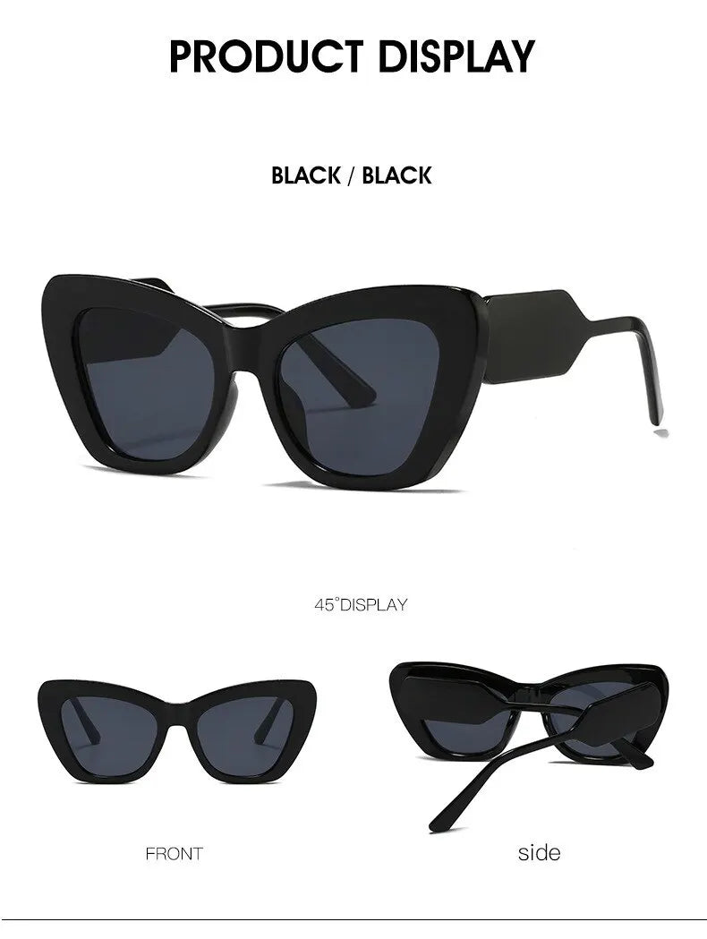 Óculos de sol retangular vintage