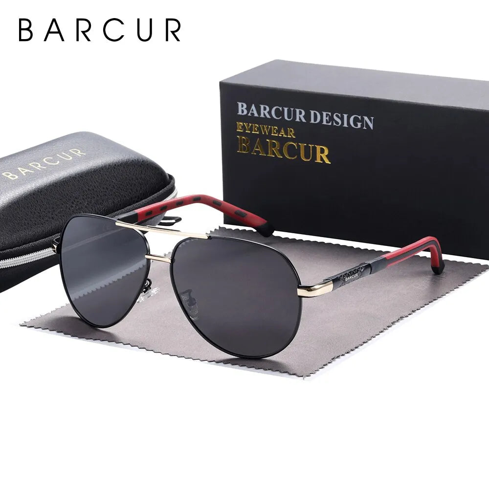 Óculos de sol masculino revestimento polarizado clássico